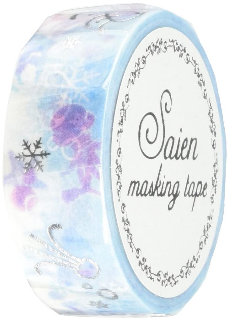 Kamiiso Sansho Japanese Washi Masking Tape in 15mm x 7m Jellyfish Made Japan SAIENUR-3048