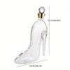 Elegant High-Heel Shoe Wine Decanter - Lead-Free Transparent Glass Ideal for Red Wine Enthusiasts Perfect As a Decorative Piece or Gift Adds Elegance