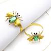 12pcs/lot Simulation Insect Napkin Buckle Metal Napkin Ring Desktop Decoration Napkin Ring Gold Napkin Holder