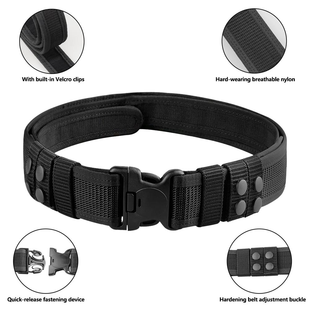 1Pc Tactical Waist Belt Magic Training Belt Thickened and Hardened Outer Waistband Belt for Men and Women Outdoor Sports