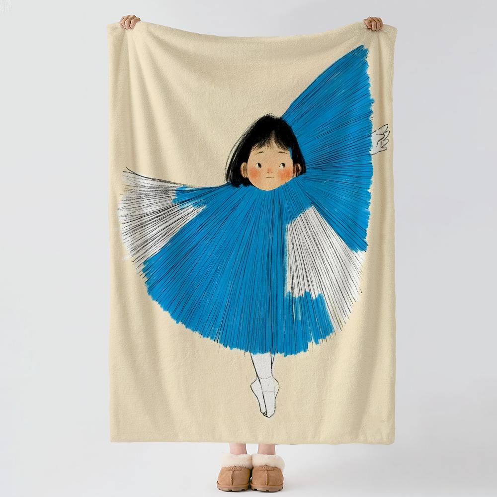 Artist P-Pdohk-k Throw Thick Comfort Flannel Quilt, Multi-scene Use Indoor Outdoor Daily Nap
