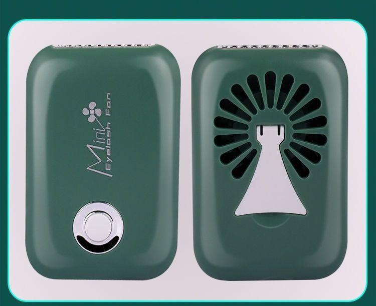 Portable Mini Beauty Fan for Eyelash Extensions - Rechargeable and Compact