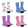 Socken für Damen und Herren: 3D Digitaldruck Socken, Sportsocken, Nahtlose Wärmeübertragungs Mittelschaft Socken