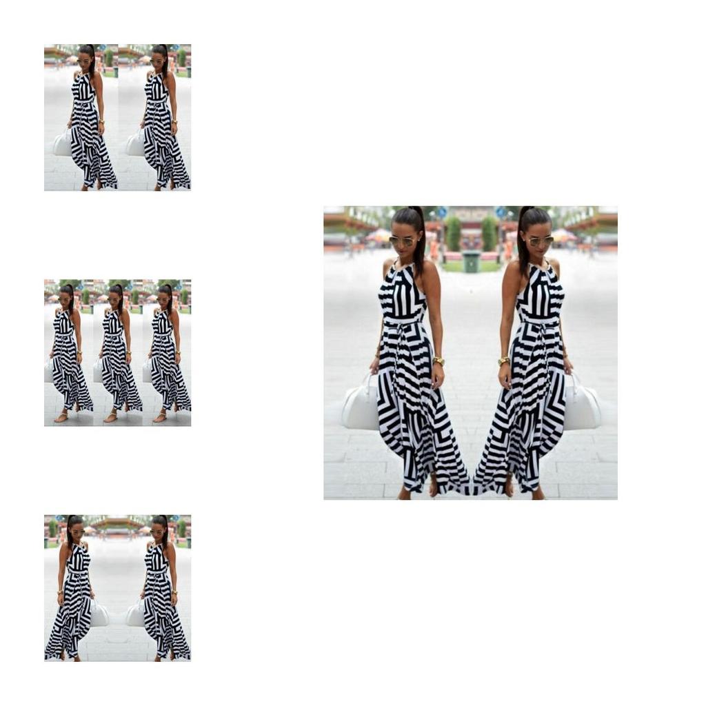 Summer Women Loose Long Evening Party Cocktail Lady Casual Beach Sundress Dress