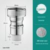All-Copper Universal Washing Machine Faucet Adapter with Inlet Hose and 46-Point Stop Valve