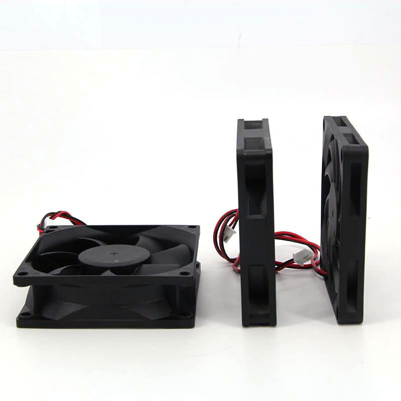 Ventilador de refrigeración sin escobillas de 8 cm, 5 V CC, 12 V, 24 V x h, 2,54 mm, 2 pines, 8010, 8015, 8025, 80 x 80 x 15 mm, disipador térmico para carcasa de PC y GPU.