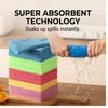 Thick Warp-Knitted Multi-Color Cleaning Cloth 30x40cm Absorbent Lint-Free for Kitchen & Drawer Storage Durable Household Rag