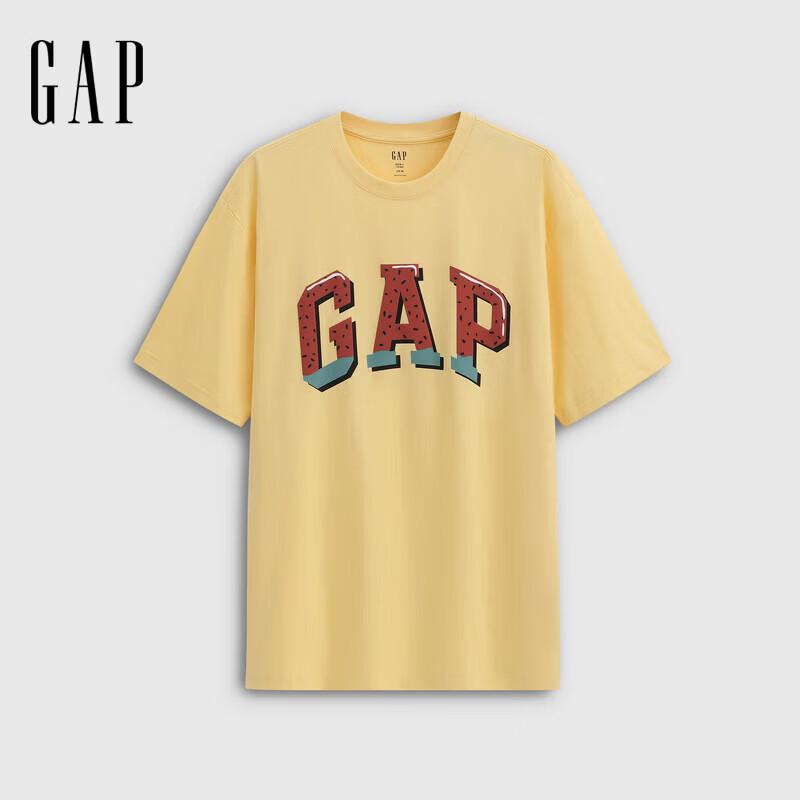 GAP Unisex Logo Print Loose Short-Sleeve T-Shirt 170/92A