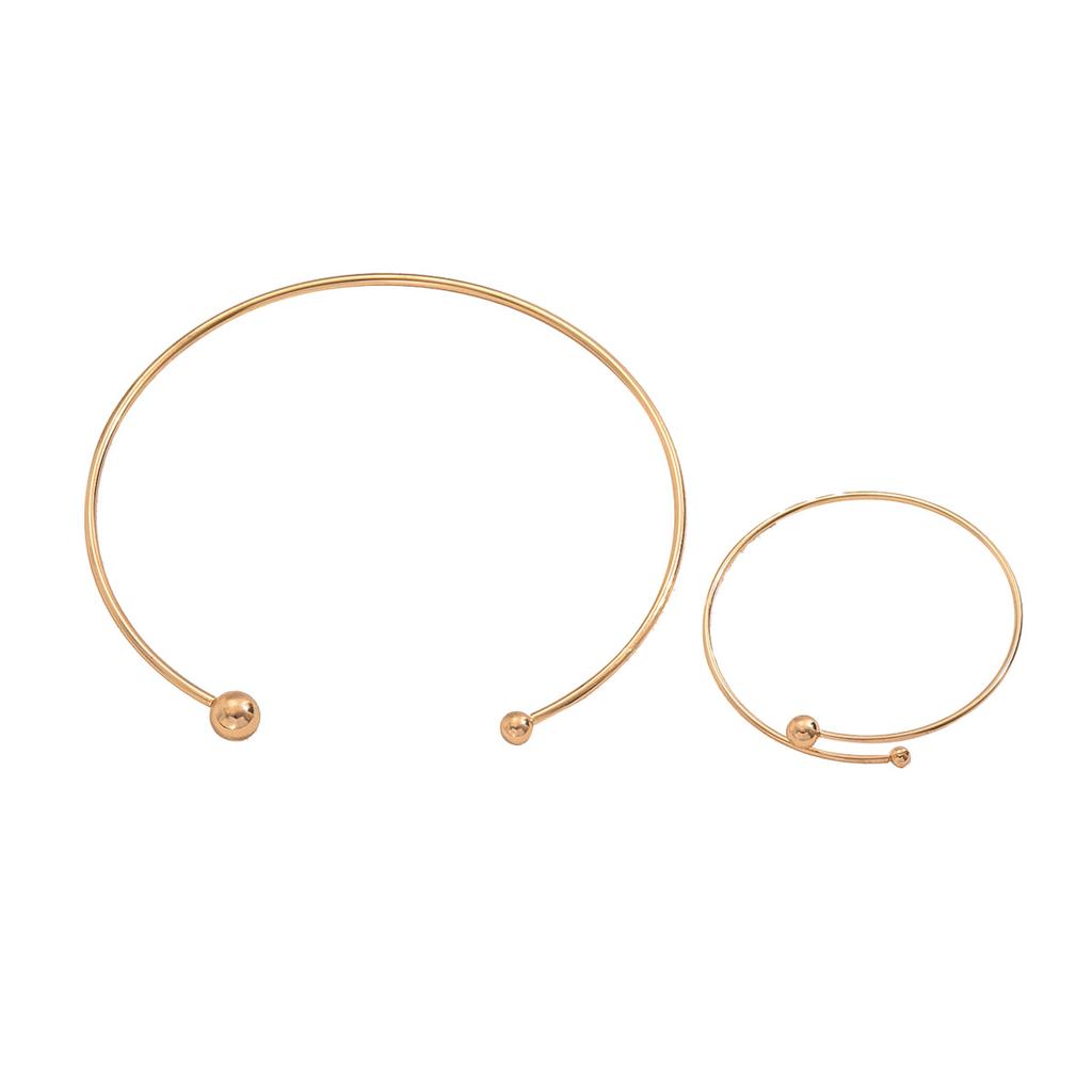 Vítr Dámský náhrdelník Náramek Set Nika Geometrický Smysl pro Design Kovový Obojek Šperky Vysokého Smyslu Ženy