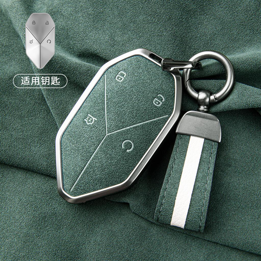 Car Suede Key Case Cover Shell Keychain for Formula Leopard 3 5 8 7 2025 Interior Decoration Accessories
