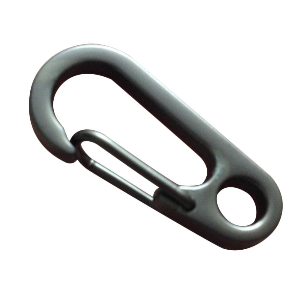 Outdoor Mini Portable Carabiner Hook Stainless Steel Keychain Buckle Release Keyring Tents Spring Snap Hook