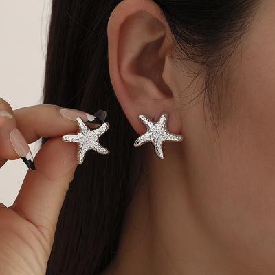 Fashion Starfish Stud Earrings For Women Casual Boho Geometric Temperament Star Earrings Female Summer Simple Jewelry Gifts 2025
