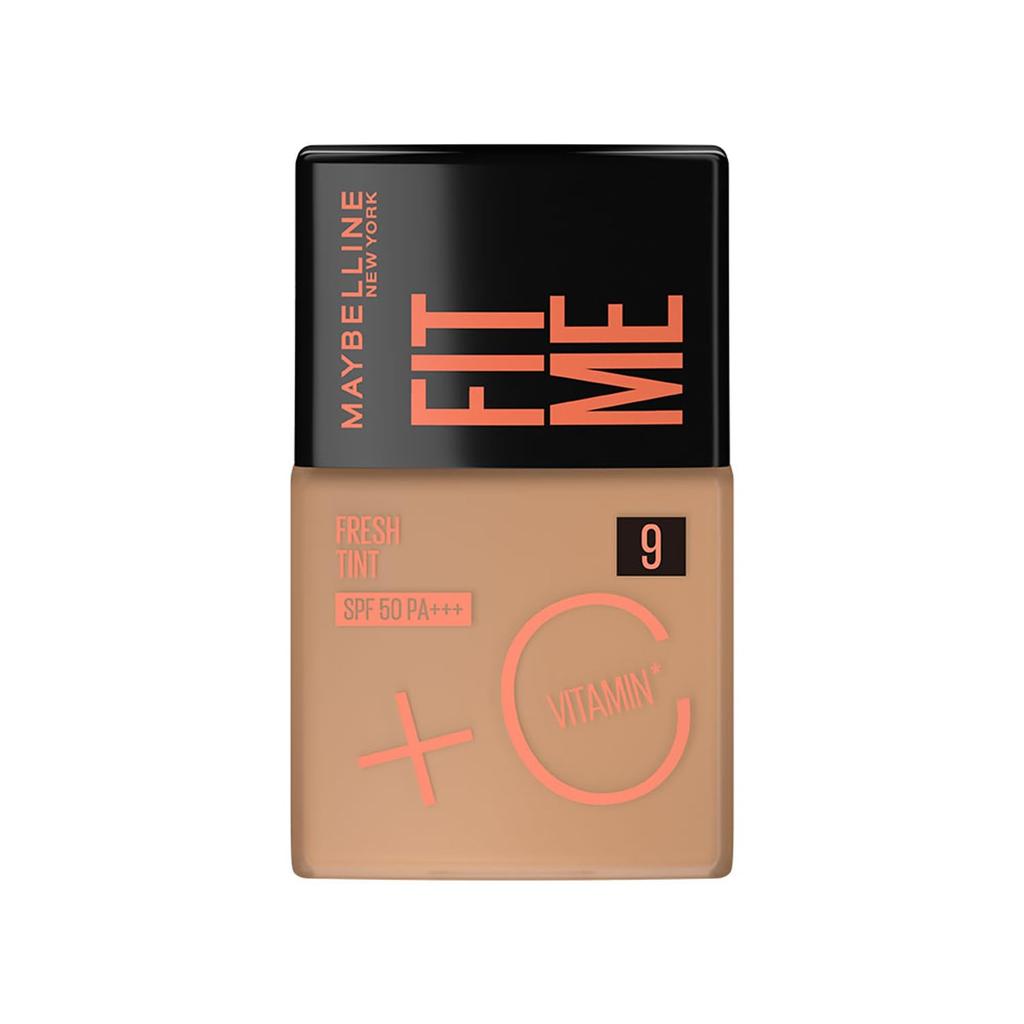 Maybelline New York Liquid Foundation SPF 50 With Vitamin C Natural Coverage Skin Tint 30ml Shade 09 Daily Use