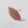 10Pcs Mixed Color Embroidery Leaves Patches For Clothing Repair Appliques 7.5*3CM