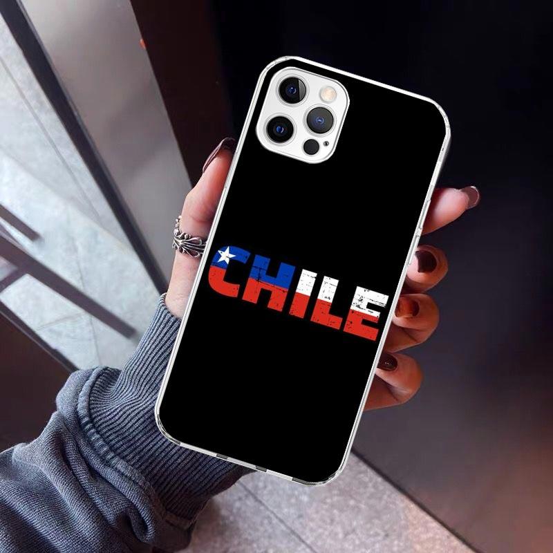Chile Flag Phone Case For iPhone 17 Air 16 15 Pro Max 14 Plus 13 Mini 12 11 Cover 7 8 SE Silicone Shell Print Fundas 17 Air 16 1