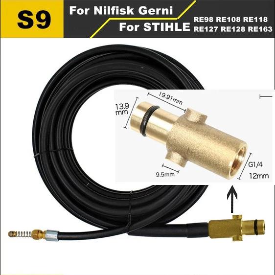 2~40m Sewer Drain Water Cleaning Hose Pipe Dredge Cleaner for Karcher Lavor Huter Nilfisk Stihl High Pressure Washer Hose