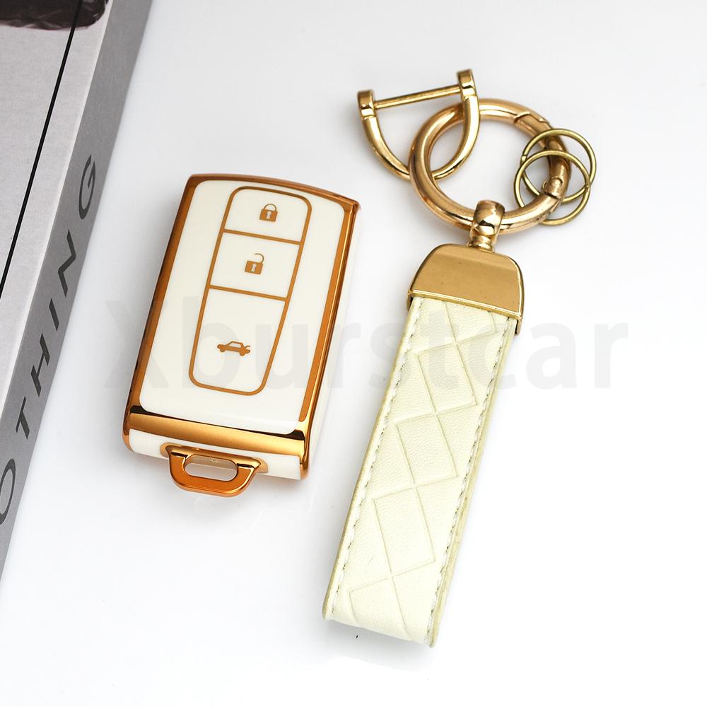 3 Buttons Auto Shell Keyless Protector Holder For Toyota Camry Corolla Verso Prius 2004 - 2008 Car Remote Key Case Fob Cover