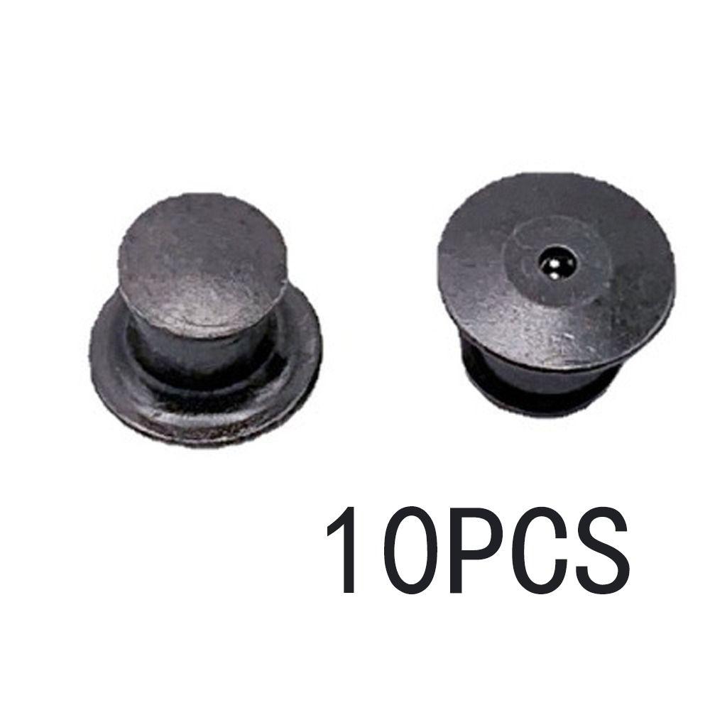 

10 шт., брошь без гвоздя, фиксирующий штифт, поверхность, полированная застежка, застежка для сумок темно серый
