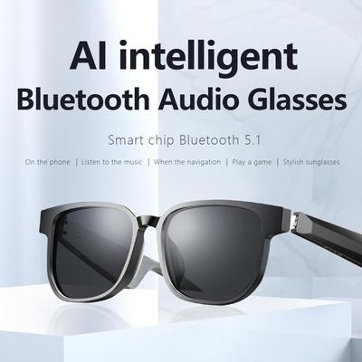 AI Bluetooth Audio Glasses: Smart Driver's Eyewear with Anti-Blue Light for Ear-Free Sound