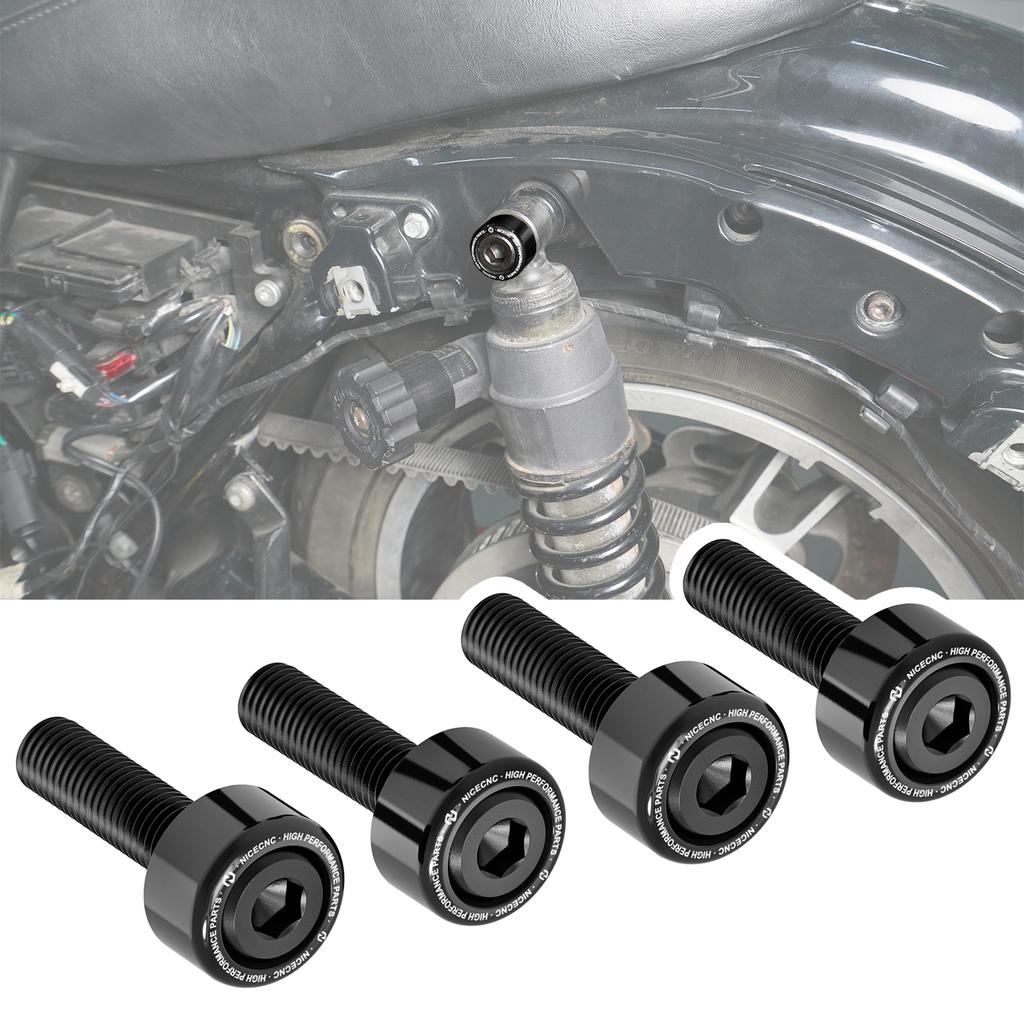 Kohlenstoffstahl Motorrad Hinterradstoßdämpferbolzen für Harley Road King FLHR 1994-2015 2016 2017 2018 2019 2020 2021 2022 2023