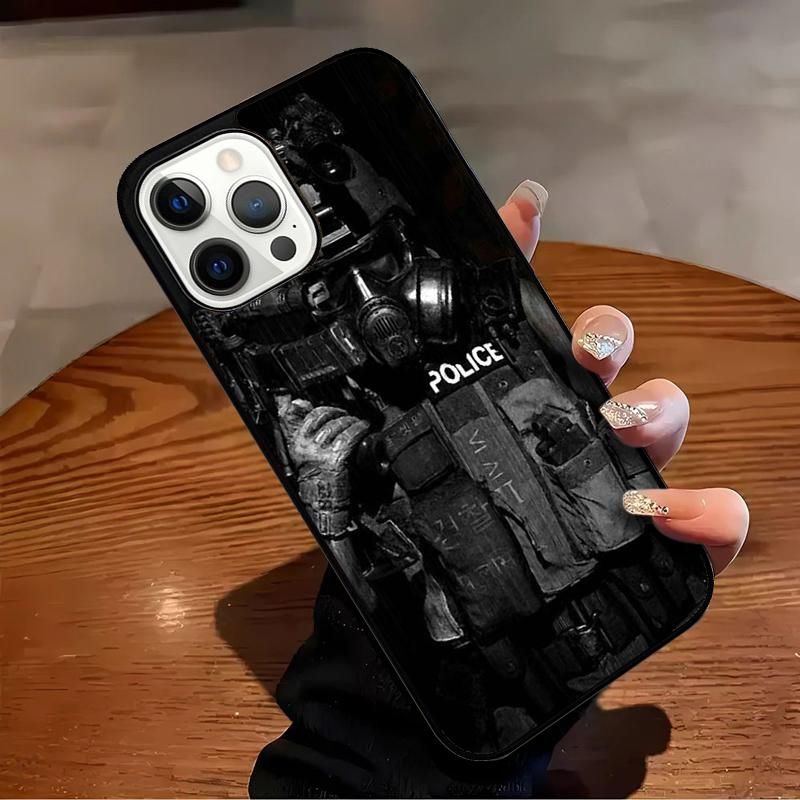 

Police Phone Case For iPhone 17 Air 16 15 14 13 12 11 Pro Max Max Plus Bumper Case Cover iPhone 15plus