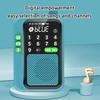 Mini Pocket FM Radio High Sensitivity Digital Radios Receiver Wireless Bluetooth-compatible Speaker with LED Display