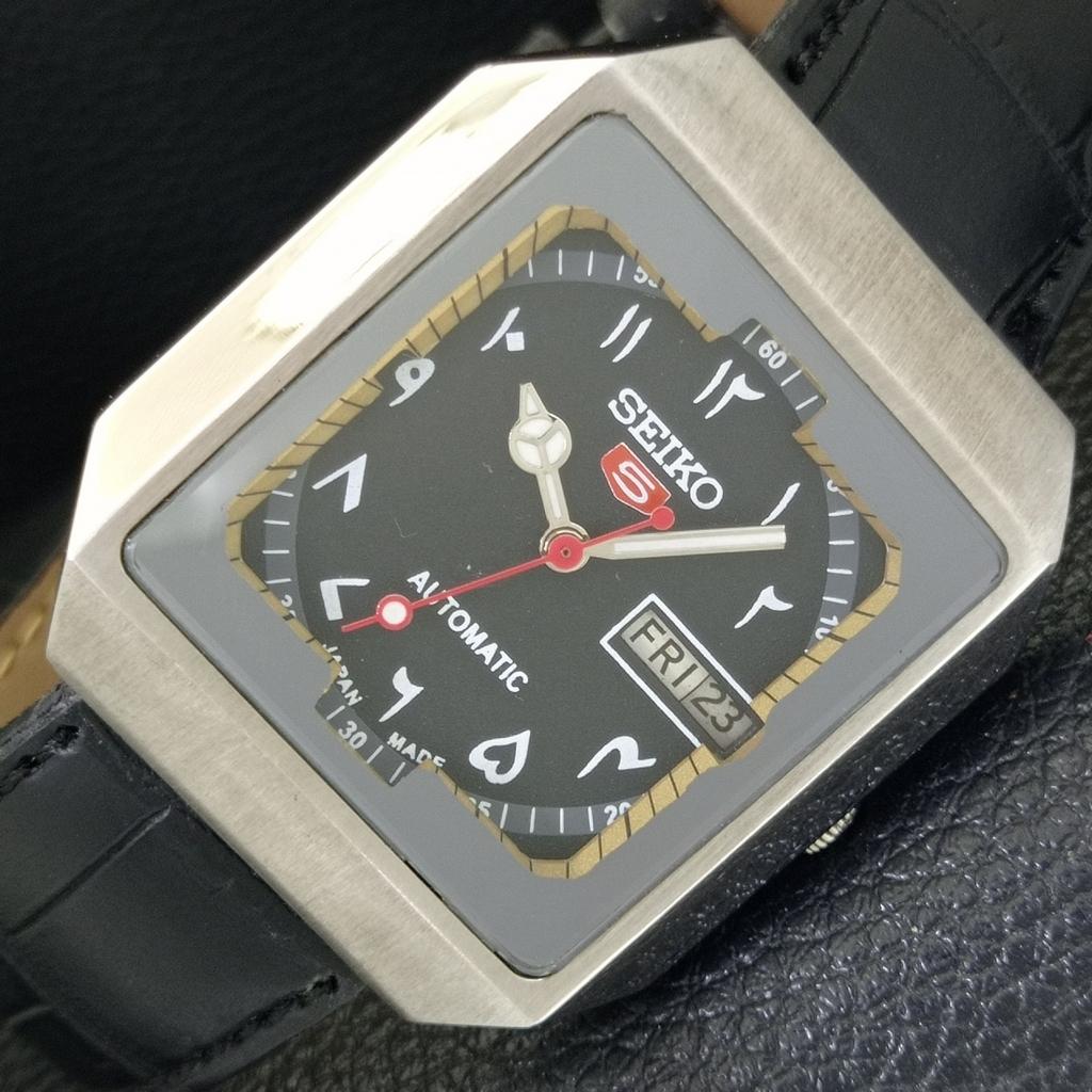 

ВИНТАЖНЫЕ МУЖСКИЕ АВТОМАТИЧЕСКИЕ ЧАСЫ SEIKO 5 6309A ЯПОНИЯ С АРАБСКИМ ЧЕРНЫМ ЦИФЕРБЛАТОМ a702532-1 R126-a702532