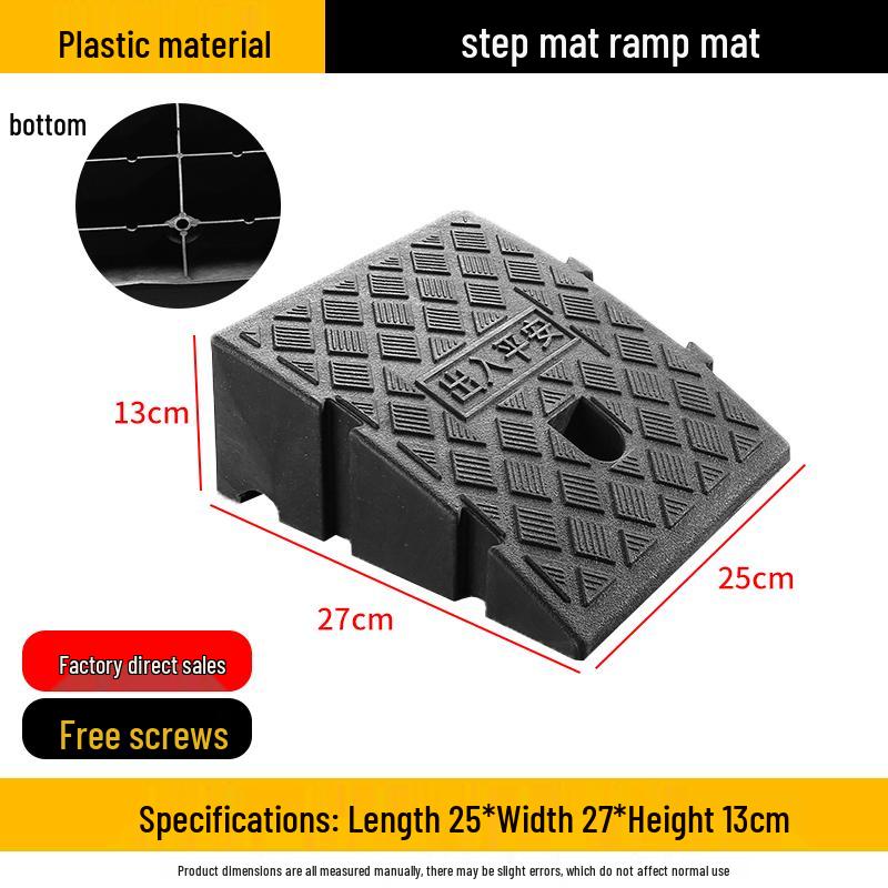 Outdoor Plastic Car Step Ramp for Door Sills and Stairs