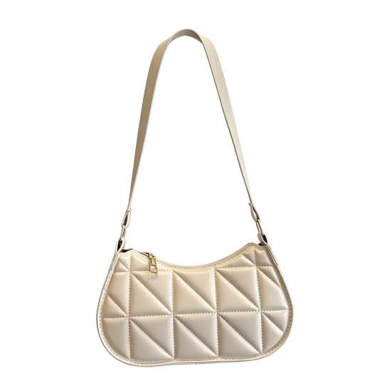 

Retro Shoulder Bag Women Small Hobo Handbag Zipper Closure Shoulder Purse for Phone Keys бежевий
