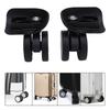 2pcs Luggage Suitcase Double Row Wheels Black Quiet Universal Rotation Casters Replacement
