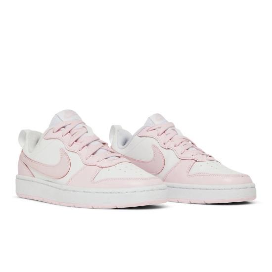 

Nike Court Borough Low 2 SE GS White Pink Foam DQ0492-100 Children s shoes EU 39 рожевий