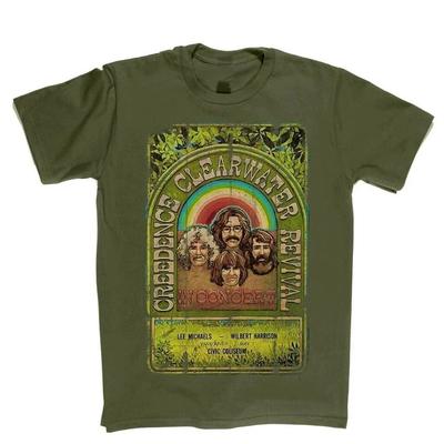פוסטר Creedence Clearwater Revival מתנה ללהקה למעריצים S עד 5XL חולצת טריקו HS462 חולצת טריקו יוניסקס