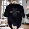 100% reine Baumwolle Herren Luxusmarke Buchstabendruck T-Shirt, kurzärmeliges T-Shirt, hochwertige Herrenbekleidung, Streetwear