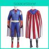 The Boys Homelander Cosplay Costume With Polyester Fabric For Stage Performances And Conventions