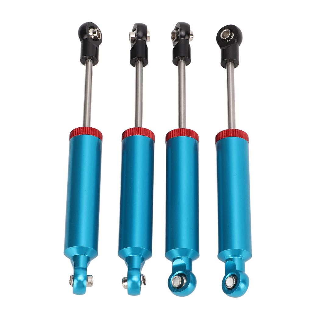 4Pcs RC Car Shock Absorber Aluminum Alloy Oil Damper for 110 Simulation Climbing Car 110mm Blue