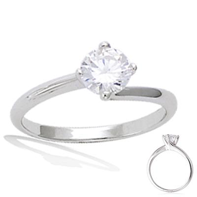 Ring Silver 'Unique' White (rhodium) - 6 Mm