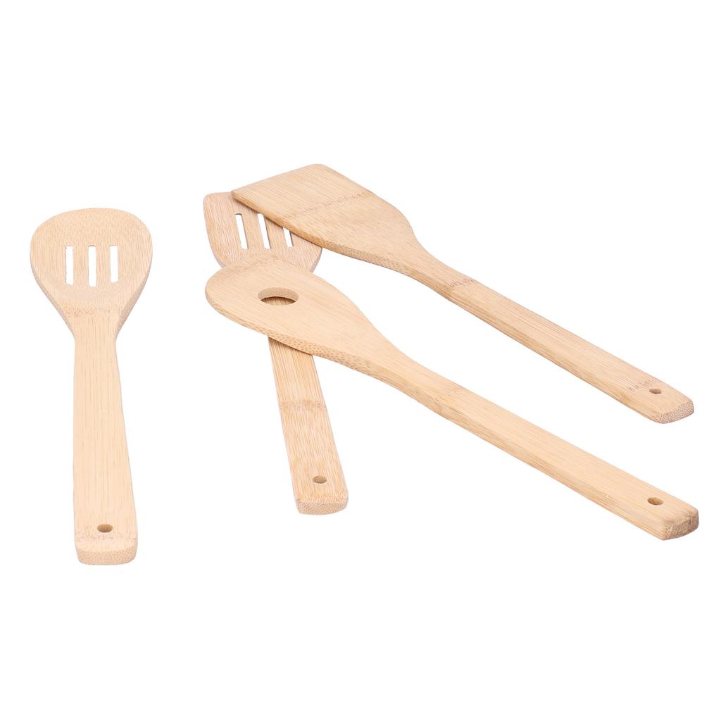 4Pcs Set Cooking Spoon Square Spatula Circular Slotted Spatula Kitchen Utensil for Home