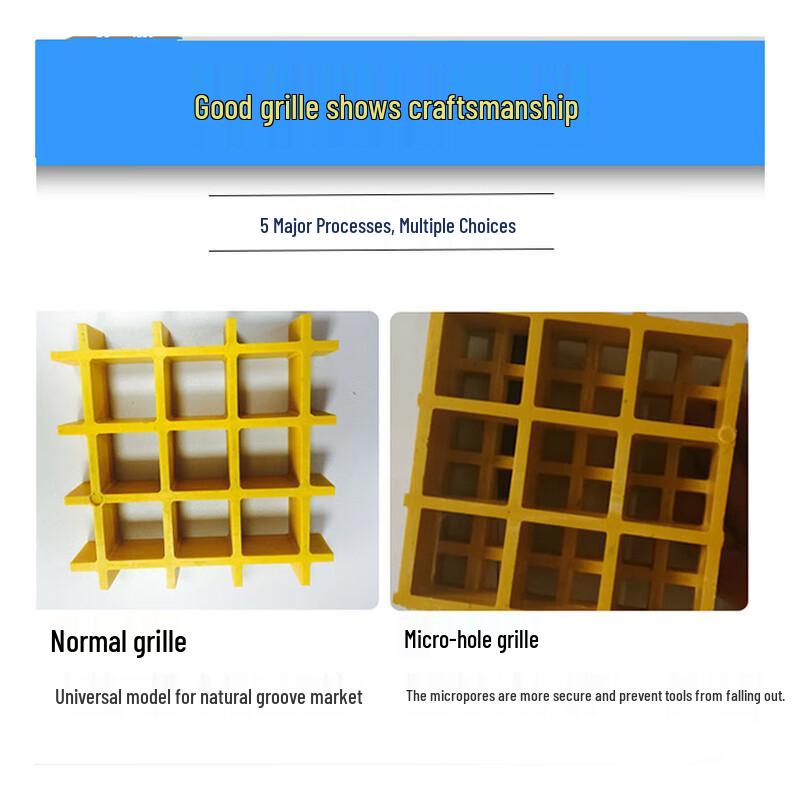 Heavy-Duty Fiberglass Drainage Grating