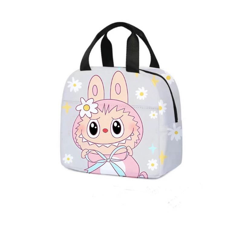 Lunch bag Cartoon tote bag Student bento bag Aluminum foil thermal insulation meal bag Lunch box bag