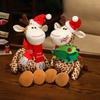 Adorable 2024 Christmas Series Plush Reindeer Snowman Penguin Decorative Figures Perfect For Holiday Gifts