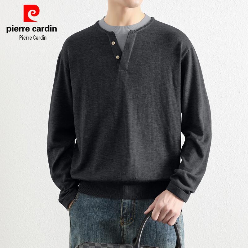 Pierre Cardin Men's Crew Neck Solid Knit Sweater