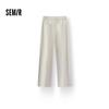 Semir Women's Loose-Fit Spring Casual Pants with Half Elastic Waist