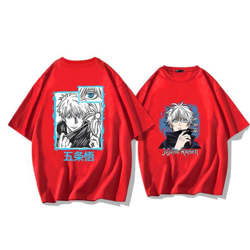Anime Jujutsu Kaisen Jujutsu Kaisen Pure Cotton Short-sleeved Men T-shirt Summer Fashion Loose T-shirt Men
