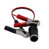 12V/24V Power Car Cigarette Lighter Female To Alligator Clip Extension Connector To Terminal Clip-On Battery Adapter Auto Socket