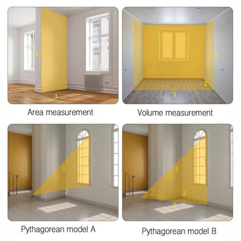 1Pcs Laser Rangefinder 40/60 Meters Portable Digital Laser Distance Meter High Precision For Construction Measurement Tool