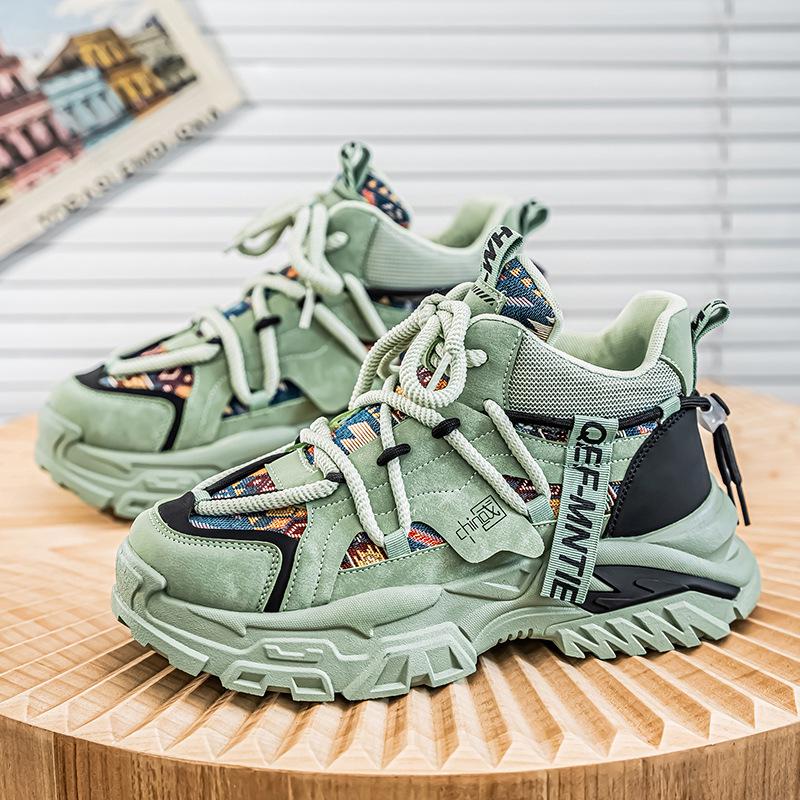 Herren High-Top Sneaker: Stilvolle Herbst/Winter Freizeitschuhe mit dicken Sohlen