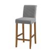 Duurzame Korte Rugleuning Barstoelhoes Jacquard Waterdichte Barkruk Zitkussens Elastisch Stretch Stofdicht Slipcovers Banket