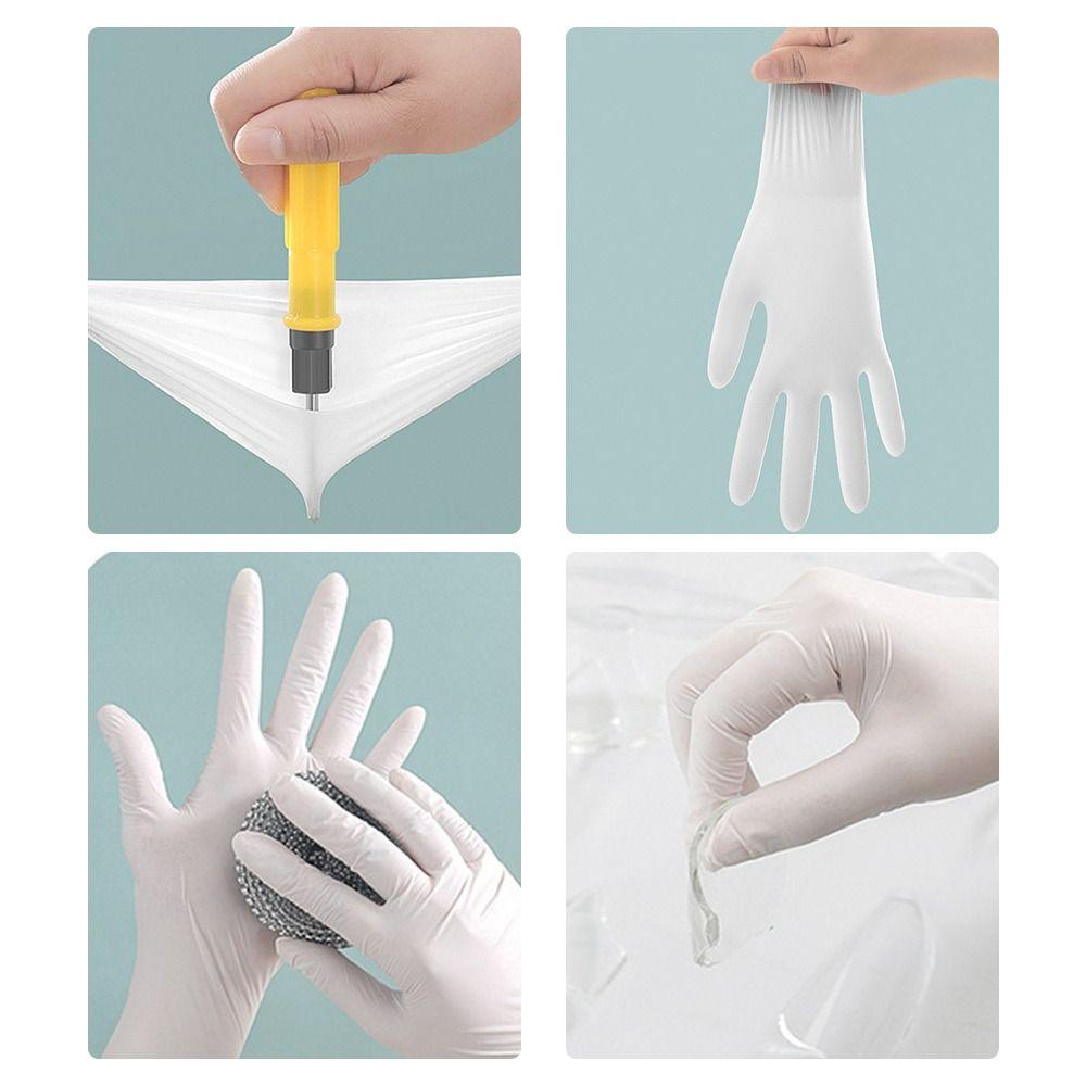 Flexible Disposable Latex Gloves Household Cleaning Beauty Kitchen Gloves Pink Nitrile Gloves