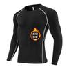 Mens Quick-Dry Compression Long Sleeve Cycling Jersey Breathable Athletic Base Layer Running Gym Basketball Training
