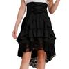 Costume Medievale Rinascimentale per Ragazze Vintage Vittoriano Gonna a Volant Stratificata Vita Alta Allacciatura Gotico Steampunk
